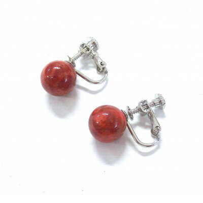 【ふるさと納税】珊瑚のイヤリング(10ミリ玉)【配送不可地域：沖縄県】【1518249】 サムネイル3