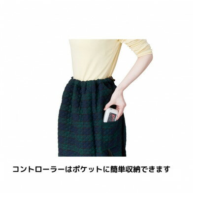 【ふるさと納税】あったか脚入れヒーター　グリーン_ ヒーター 電気足温器 家電 脚入れヒーター 暖房 国産 日本製 防寒 おすすめ 人気 送料無料 贈答 ギフト 【1558061】 サムネイル2