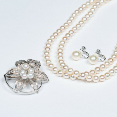 【ふるさと納税】《いずみパール》貝パールフォーマル3点セット(シルキークリーム色)　#04　　【1565028】 サムネイル2