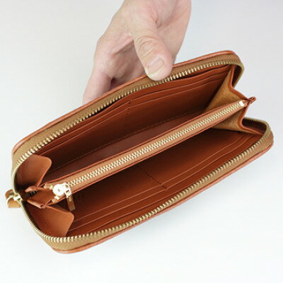 【ふるさと納税】【ハラコ 長財布】ホルスタイン 財布 本革 ラウンドファスナー ロングウォレット【aw-15nch】【1295346】 サムネイル2