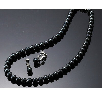 【ふるさと納税】あこや本真珠2点セット　(6.5～7ミリ玉)　/(ブラック系)【配送不可地域：沖縄県】【1214985】 サムネイル3