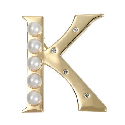 【ふるさと納税】【RoseYumiRose】イニシャルパールブローチペンダント『K』【1675843】 サムネイル2