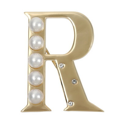 【ふるさと納税】【RoseYumiRose】イニシャルパールブローチペンダント『R』【1675845】 サムネイル2