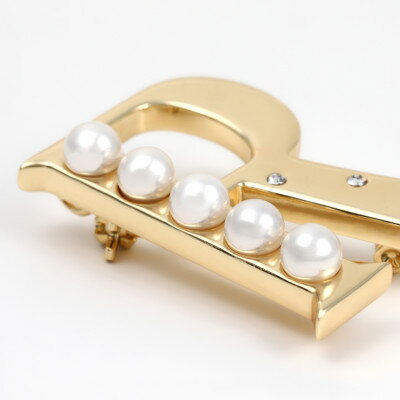 【ふるさと納税】【RoseYumiRose】イニシャルパールブローチペンダント『R』【1675845】 サムネイル3