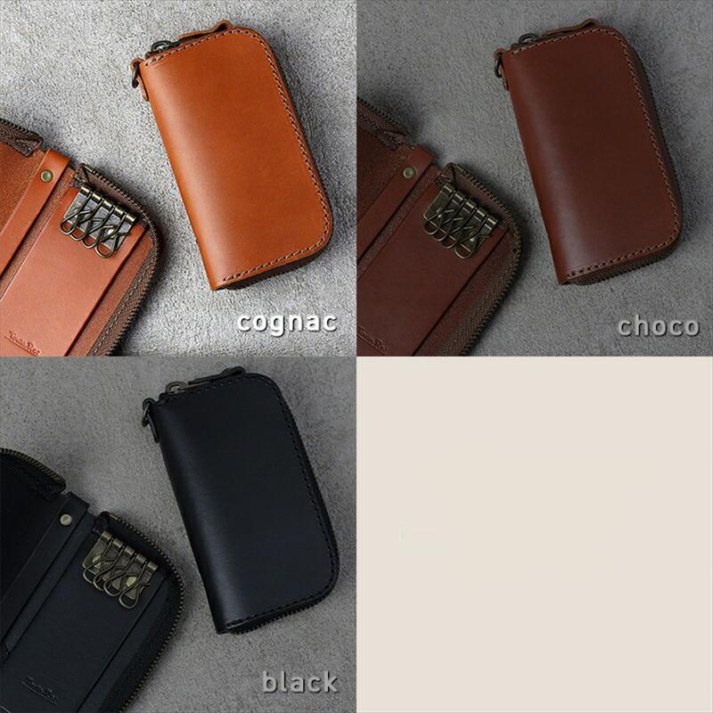 【ふるさと納税】＜カラーをお選びください＞ラウンドファスナーキーケース 本革 レザー サムネイル2