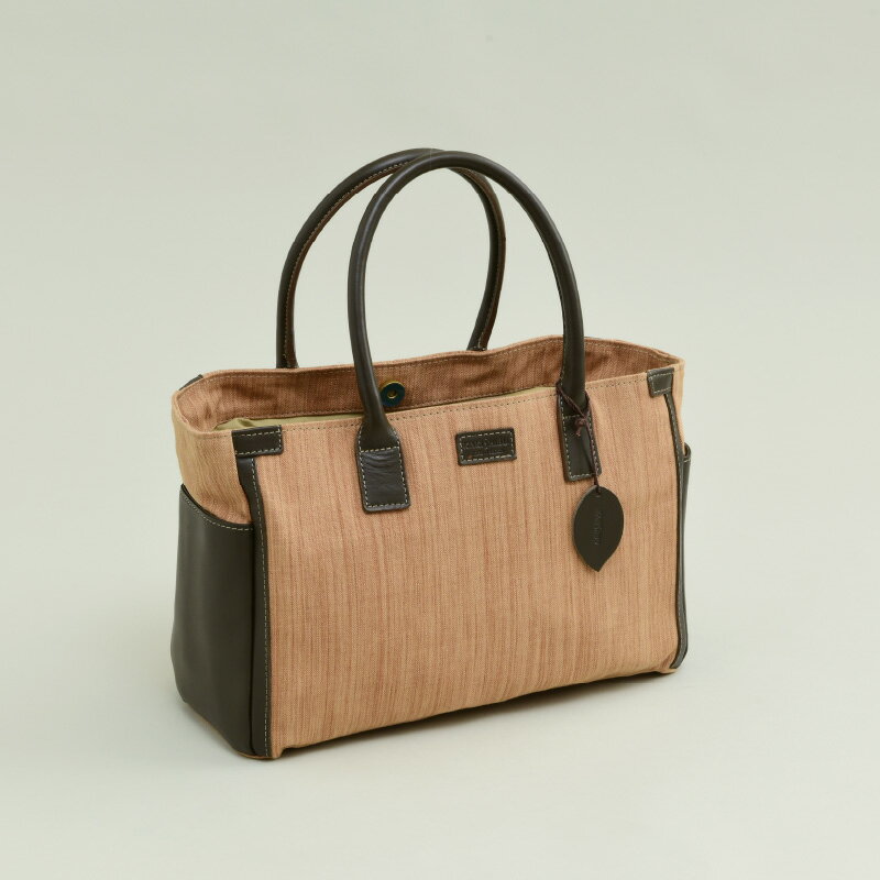 【ふるさと納税】柿渋先染め巾着式ボストンバッグ サムネイル2