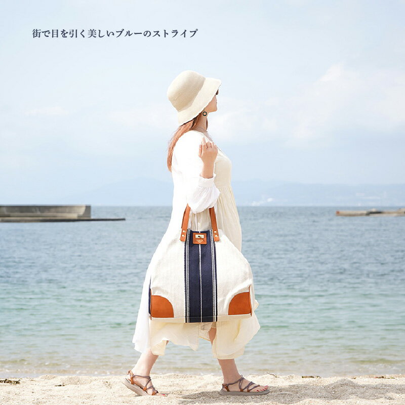 【ふるさと納税】【BAGGY PORT】バギーポート・20オンスヘリンボーン帆布ビッグトート【トートバッグ 帆布 通勤 休日 ゴルフ 旅行 大人 フレンチシック かばん ビッグトート】 サムネイル3