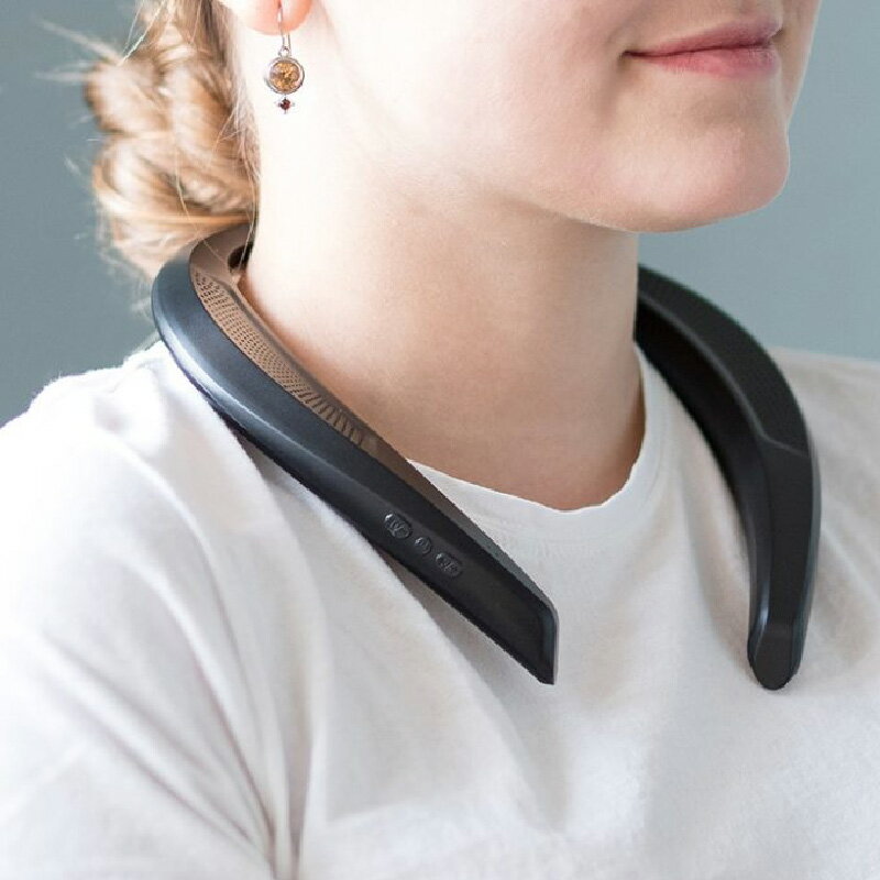 【ふるさと納税】テレビ用首掛けスピーカー - 首にかけるワイヤレススピーカー【 ワイヤレス スピーカー テレビ用 Bluetooth 液晶付き 雑貨家電 送料無料】 サムネイル2