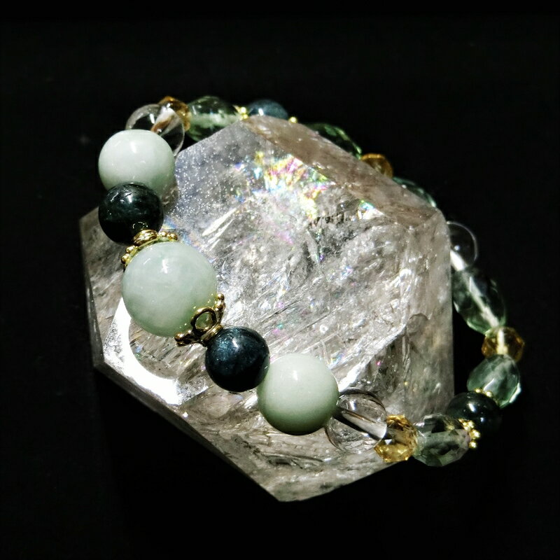 【ふるさと納税】天然石ブレスレット 「新緑のアフロディーテ」 サムネイル2