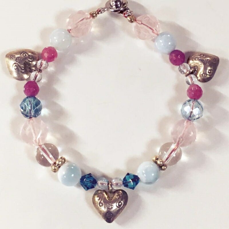 天然石ブレスレット「十字（クロス）」