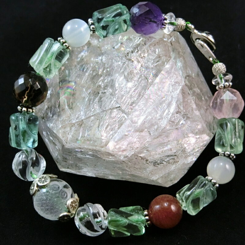 【ふるさと納税】天然石ブレスレット「癒しのフクロウ」恋愛運 サムネイル2