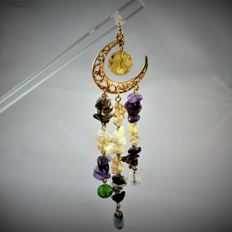 【ふるさと納税】天然石簪(かんざし）「bright moon（霧月）」 サムネイル2