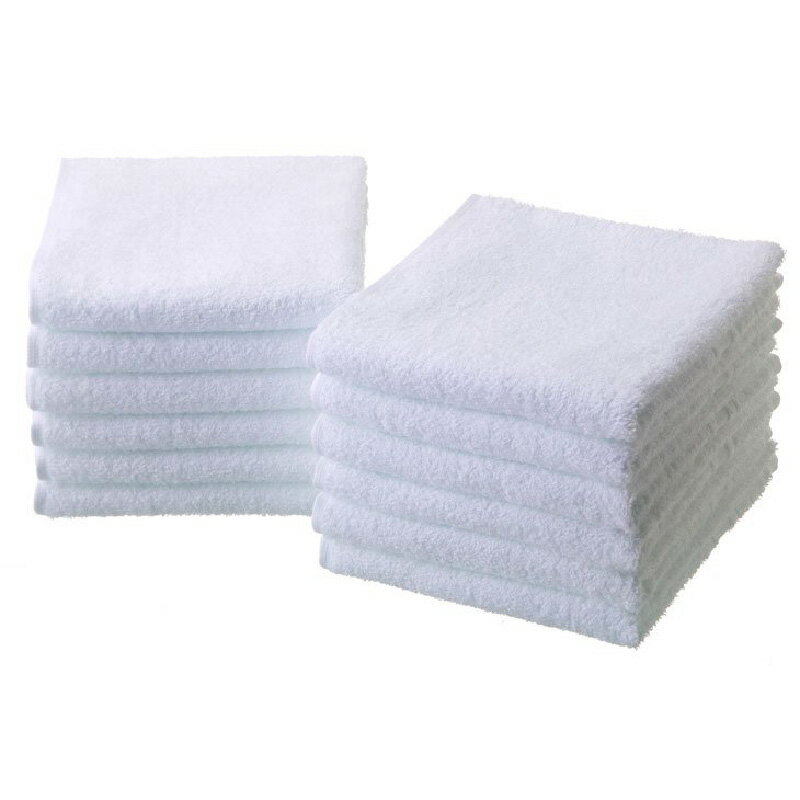 【ふるさと納税】【泉州タオル】なつかしい 真っ白なフェイスタオル12枚 綿100％ 吸水 タオル のし 熨斗 熨斗対応 のし対応 お歳暮 【配送不可地域：北海道・沖縄・離島】 サムネイル2