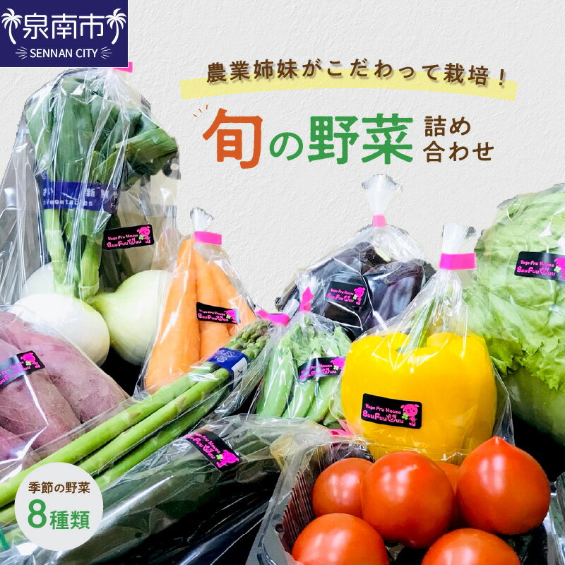 農業姉妹がこだわって栽培！旬の野菜詰め合わせ8種類