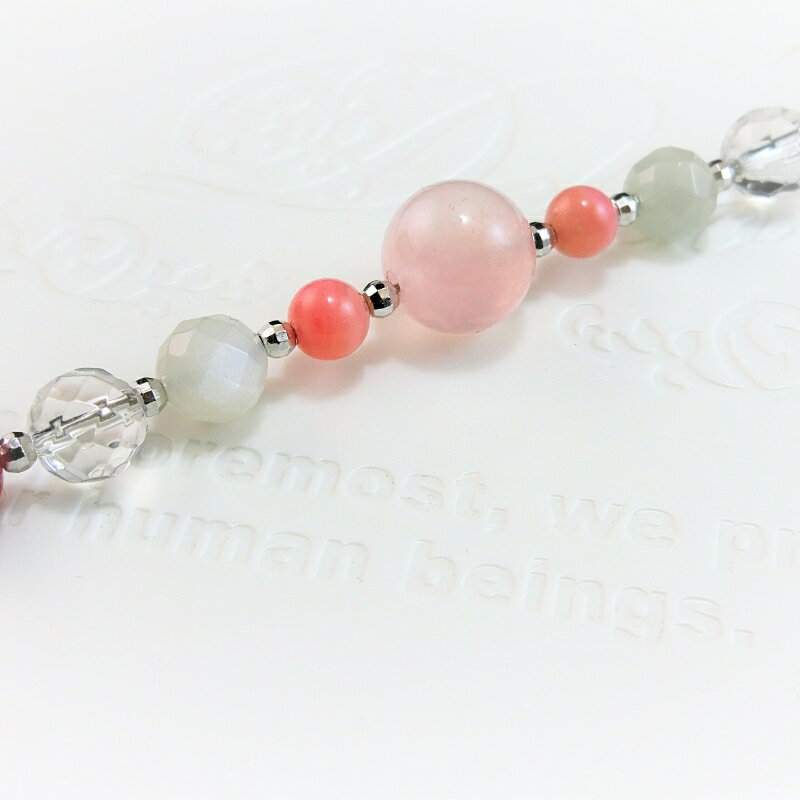 【ふるさと納税】オリジナル根付・お守り「ワンコの見守りC（シルバー＆ローズクォーツ）」 サムネイル2