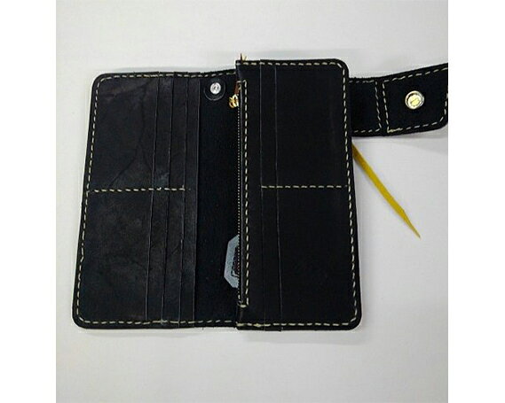 【ふるさと納税】 野球グローブの革製！長財布　夜桜 ／ レザー 手作り 送料無料 大阪府 No.063 サムネイル3