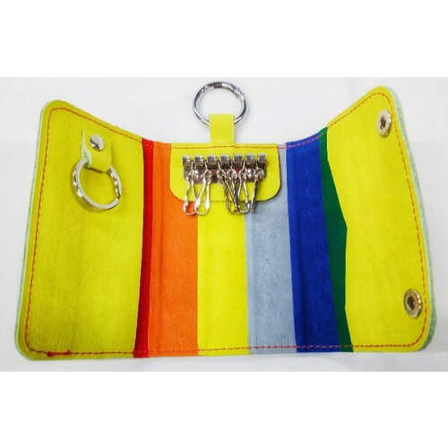 【ふるさと納税】No.160 野球グローブの革製 手作り 三つ折りキーケースYPK ／ 鍵入れ 6本入り 車の鍵 家の鍵 カードケース ハンドメイド リサイクル リメイク 贈り物 プレゼント 送料無料 大阪府 サムネイル3