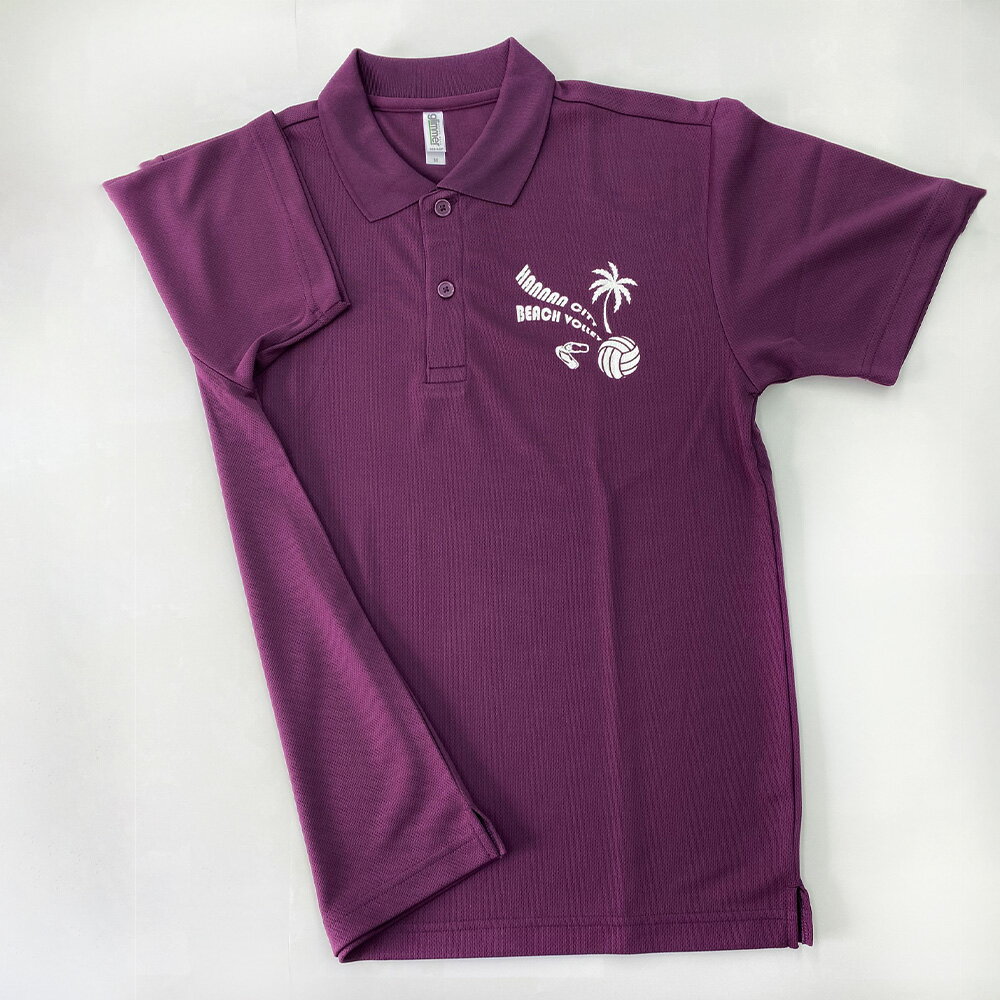 【ふるさと納税】＜選べるサイズ・カラー＞ ポロシャツ Sサイズ～LLサイズより1着 ｜ ブラック／ ロイヤルブルー／パープル／グレー／ダークグレー／ネイビー ｜ シャツ オリジナルグッズ 服 ドライ生地 速乾 ポリエステル100％ 大阪府 阪南市 送料無料 サムネイル3