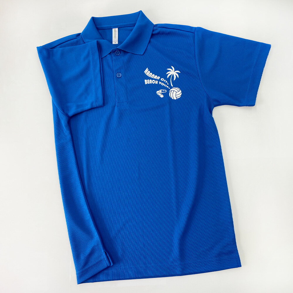 【ふるさと納税】＜選べるサイズ・カラー＞ ポロシャツ Sサイズ～LLサイズより1着 ｜ ブラック／ ロイヤルブルー／パープル／グレー／ダークグレー／ネイビー ｜ シャツ オリジナルグッズ 服 ドライ生地 速乾 ポリエステル100％ 大阪府 阪南市 送料無料 サムネイル2