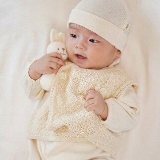 【ふるさと納税】【7営業日程度で発送】ふんわりダブルベスト CO-W13 ｜国産 日本産 新生児 出産祝い ギフト 赤ちゃん ベビー服 子供服 オーガニックコットン お祝い プレゼント 出産準備 送料無料 大阪府 阪南市 サムネイル3