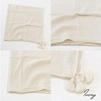 【ふるさと納税】【7営業日程度で発送】黄金比カシミヤ＆シルクブレンド ギフトセット アフガンと帽子のセット＜選べるカラー＞アイボリー or ブラウン｜国産 日本産 新生児 出産祝い 赤ちゃん おくるみ ベビーギフト お祝い プレゼント 送料無料 大阪府 阪南市 サムネイル3