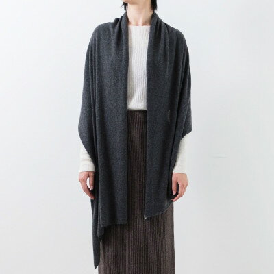 【ふるさと納税】日本製 BABY CASHMERE STOLE(150cm×60cm)　チャコールグレー【1132758】 サムネイル2