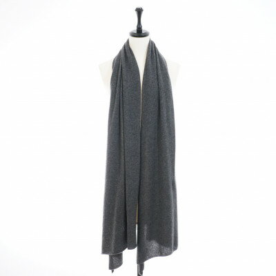 【ふるさと納税】日本製 BABY CASHMERE STOLE(150cm×60cm)　チャコールグレー【1132758】 サムネイル3