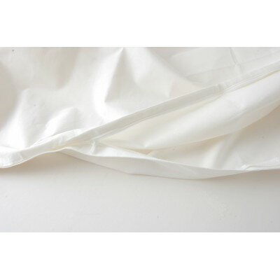 【ふるさと納税】ベビー布団用 掛けカバー 白(オフ)ファスナータイプ 100×130cm【1568221】 サムネイル2