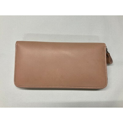 本ヌメ皮ラウンド財布　ベージュ【1572110】