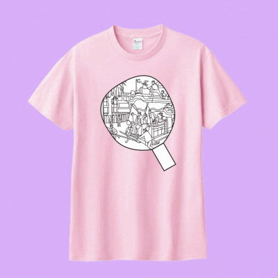 あうわぬりえ(だんじりうちわ柄、ピンク、110cm)【1683309】