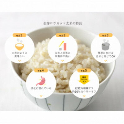 【ふるさと納税】【2ヵ月毎定期便】金芽ロウカット玄米4kg(2kg×2袋)ふっくら柔らかい美味しさ!全2回【4056788】 - 画像3
