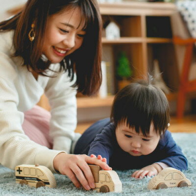 【ふるさと納税】ひのきのおもちゃIKONIH(アイコニー)の知育玩具　はたらく車シリーズ【1445137】 サムネイル3