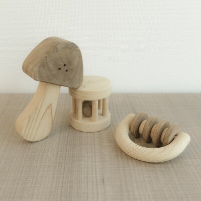 【ふるさと納税】ひのきのおもちゃIKONIH(アイコニー)の知育玩具　ガラガラシリーズ【1445139】 サムネイル2