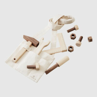【ふるさと納税】ひのきのおもちゃIKONIH(アイコニー)の知育玩具　大工セット【1446721】 サムネイル2
