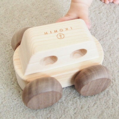 【ふるさと納税】ひのきのおもちゃIKONIH(アイコニー)の知育玩具　オルゴールカー【1446722】 サムネイル2
