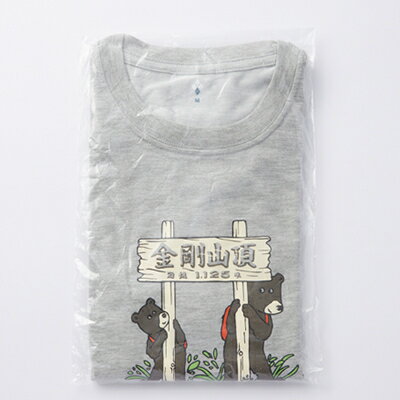 【ふるさと納税】【グレー S】大阪府千早赤阪村　金剛山頂　オリジナルデザインTシャツ　モンベル(mont-bell)【1515988】 サムネイル3