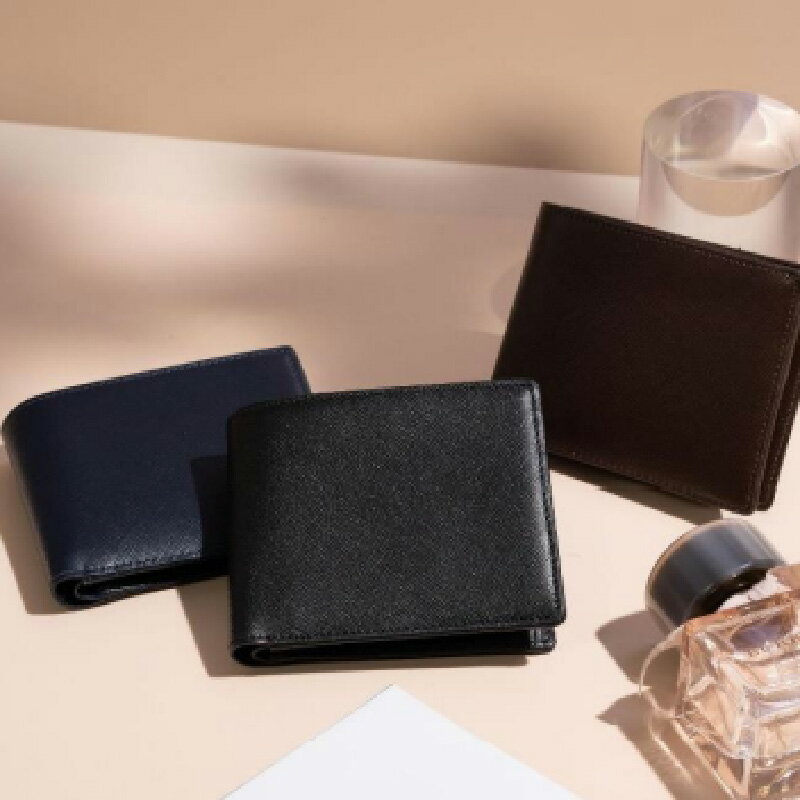 【ふるさと納税】サフィアーノ　二つ折り財布2CARD・名刺入れセット　【 小物 財布 おしゃれ 名刺入れ 長財布 二つ折り メンズ プレゼント 上品 】 サムネイル2