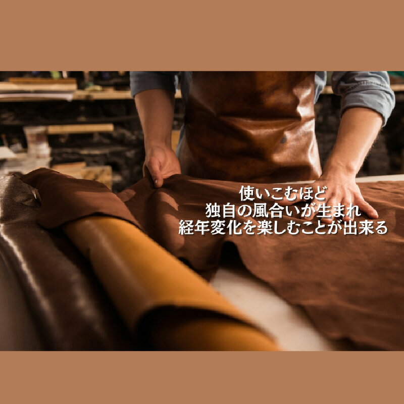 【ふるさと納税】自社オリジナル　本革ヌメラウンド長財布【 長財布　本革　ギフト　プレゼント　おしゃれ】 サムネイル3