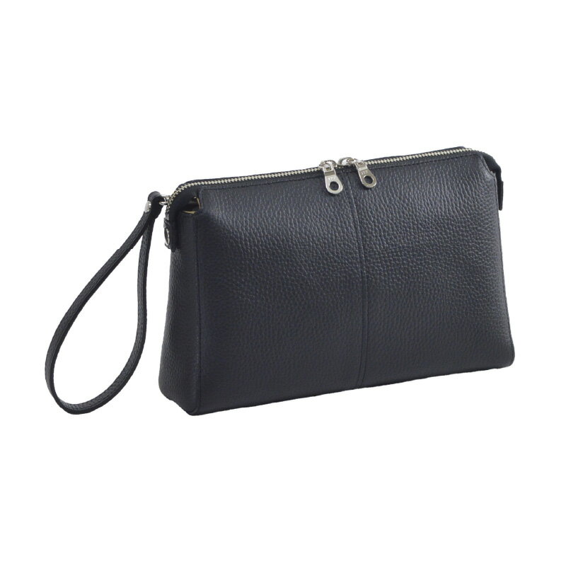 【ふるさと納税】SADDLE 牛革セカンドポーチ【 ファッション カバン 牛革 お洒落 ファスナー 冠婚葬祭 フォーマル 普段使い レザー 】 サムネイル2