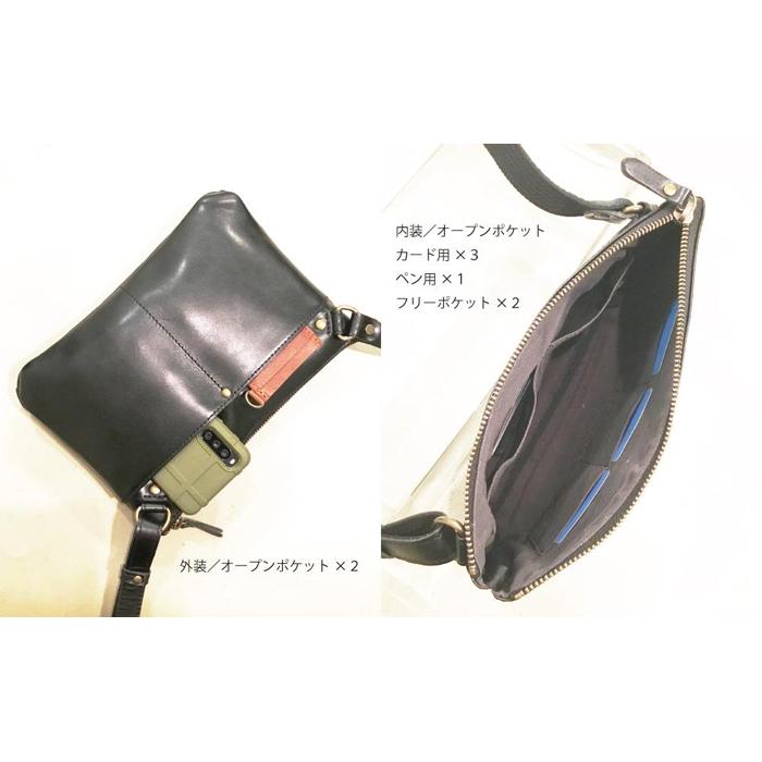 【ふるさと納税】【alto.】カードポケット付きスマートサコッシュ　AMSB-1152（ブラック） サムネイル3