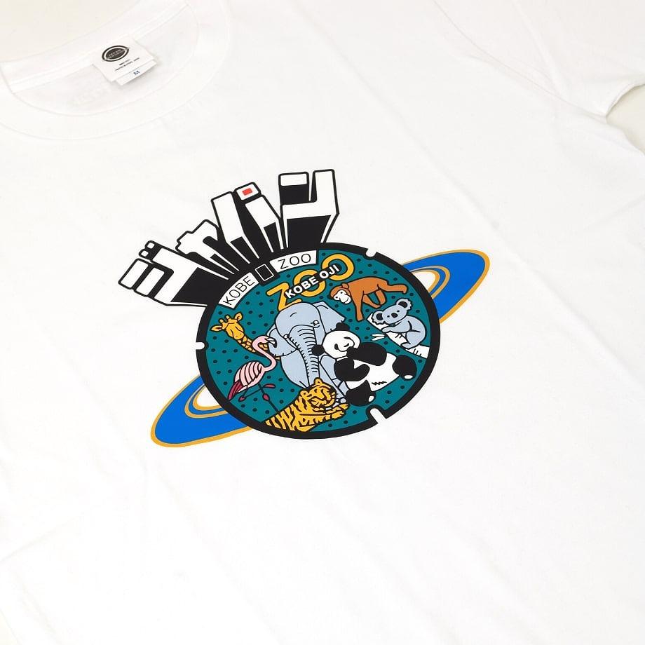 【ふるさと納税】神戸市 マンホールTシャツ 白 サムネイル2