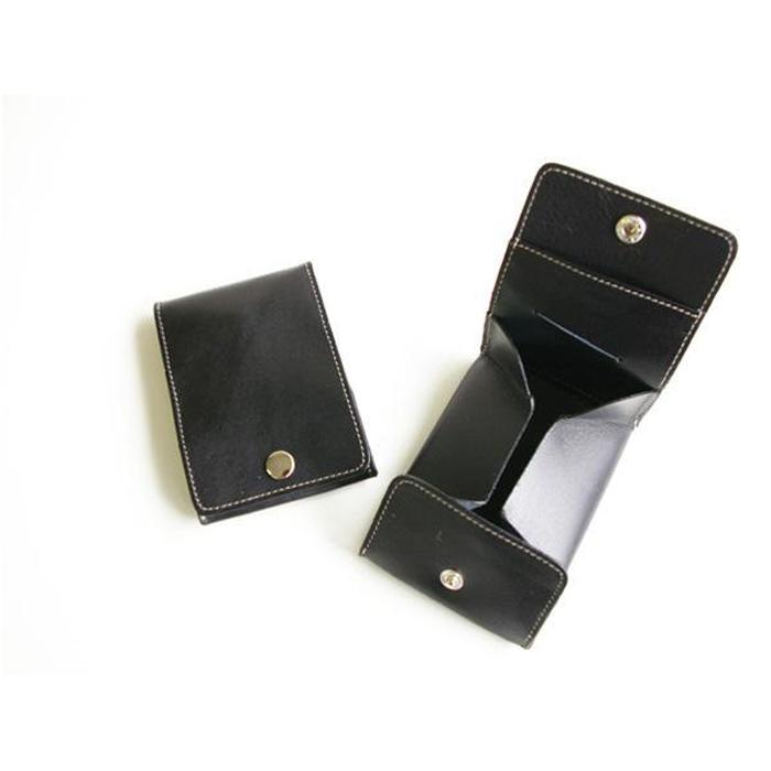 FOOTANブランド　本革小銭入れ・カードケース【ブラック】