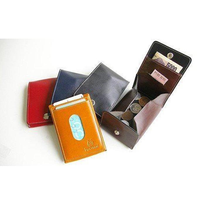 【ふるさと納税】FOOTANブランド　本革小銭入れ・カードケース【ネイビー】 サムネイル2