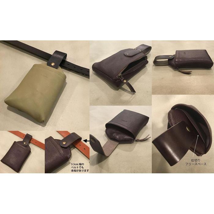 【ふるさと納税】【alto.】ミニマルベルトポーチ　AMSB-1220（ブラック） | かばん ファッション 人気 おすすめ 送料無料 サムネイル3