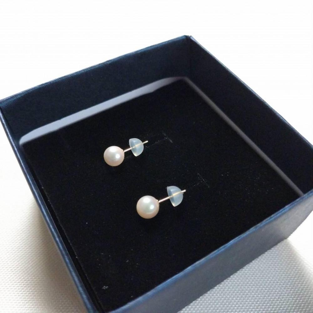 【ふるさと納税】アコヤパール　ピアス　6-7mm 18金パーツ | アクセ ファッション 人気 おすすめ 送料無料 サムネイル2