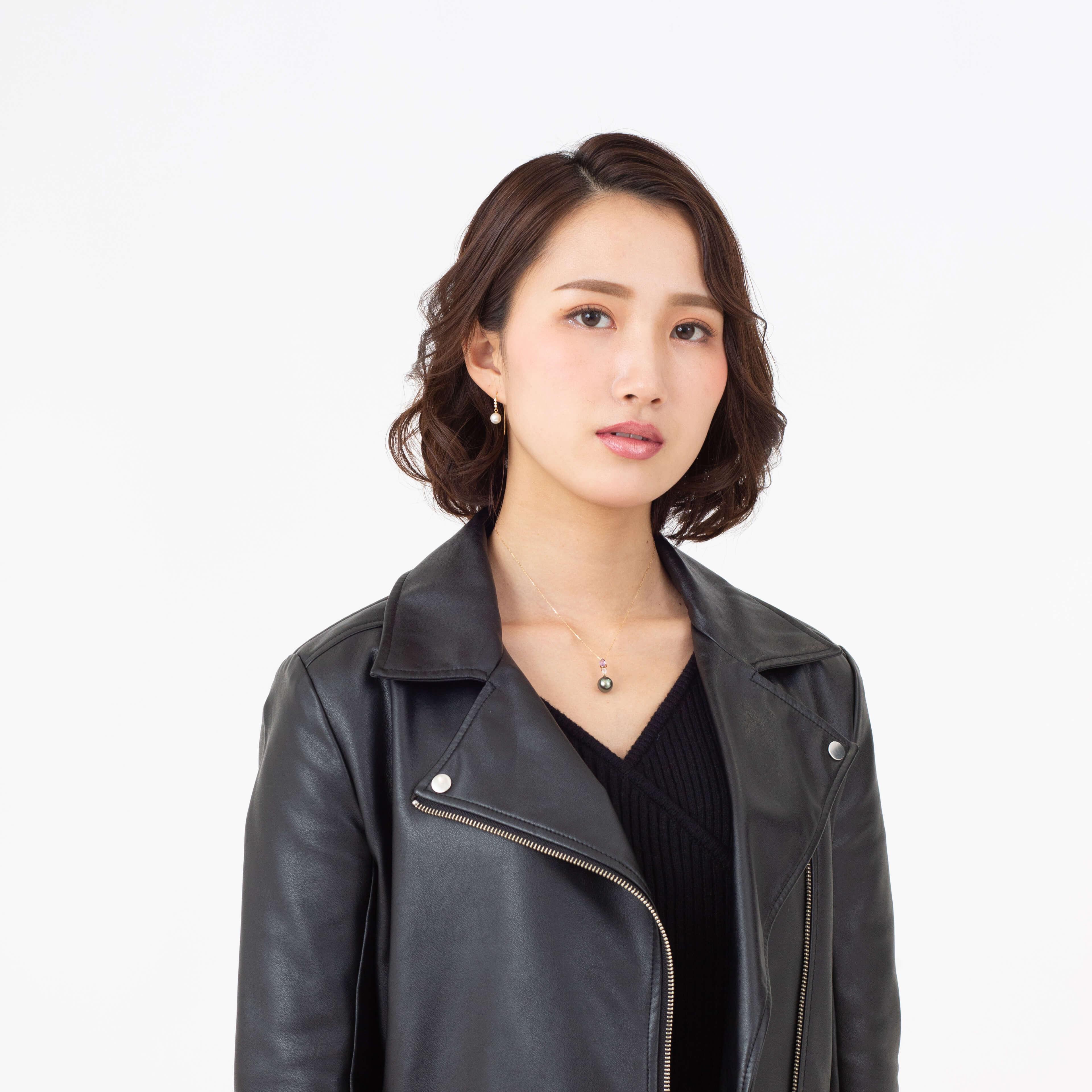 【ふるさと納税】【桔梗】ブラックパール アメジスト ローズクォーツ ピンクゴールド ペンダントトップ｜無調色 黒蝶真珠 タヒチパール 10mm K18PG | 無調色 黒蝶真珠（タヒチアンパール） 10mm K18PG サムネイル3