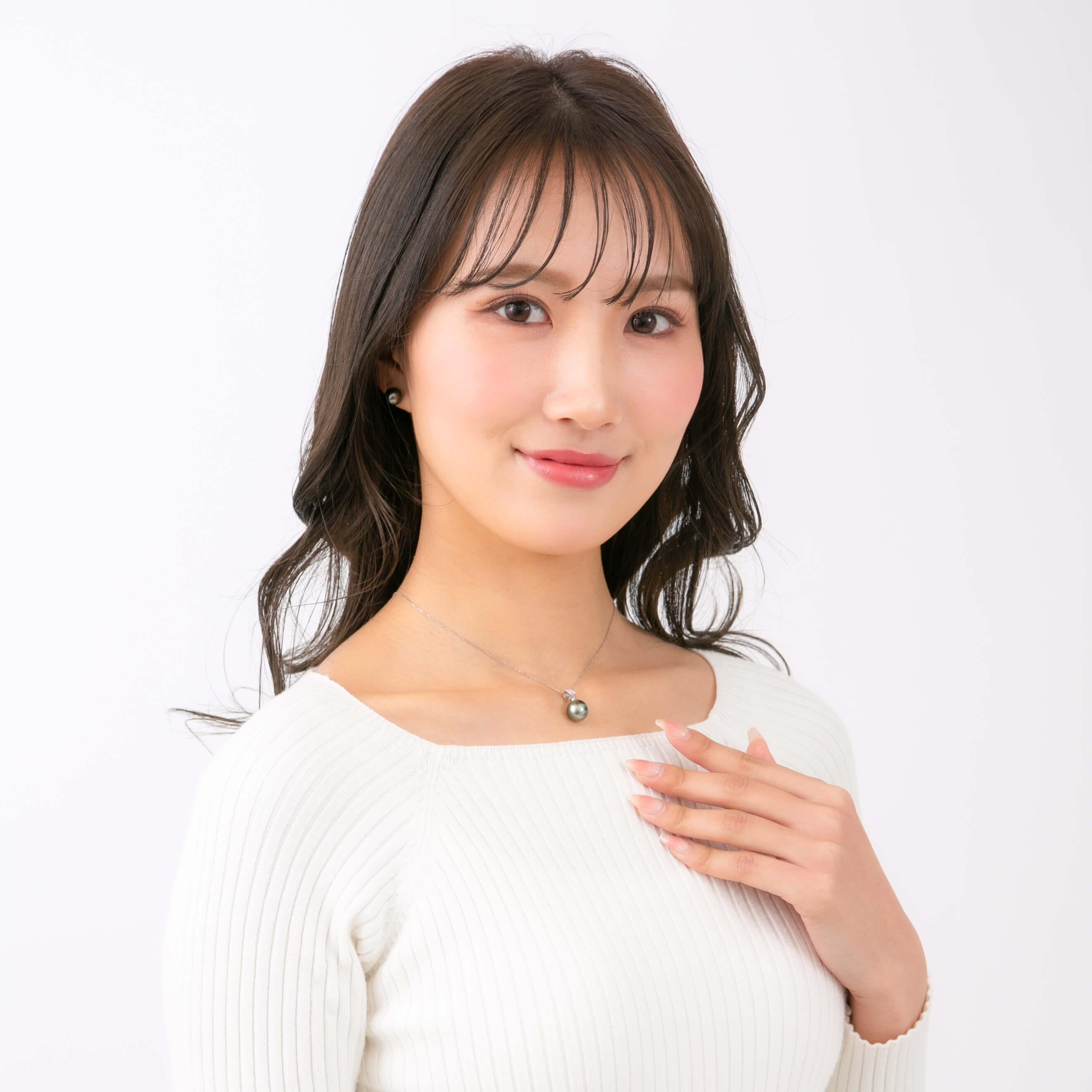 【ふるさと納税】【星月夜】ブラックパール ダイヤモンド プラチナ ペンダントトップ｜無調色 黒蝶真珠 タヒチパール 10mm PT900 サムネイル3