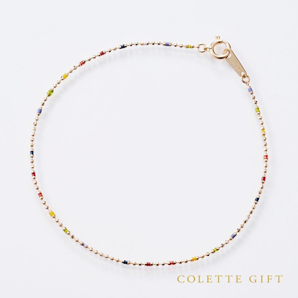ルミネマルチカラーブレスレット【K10YG】