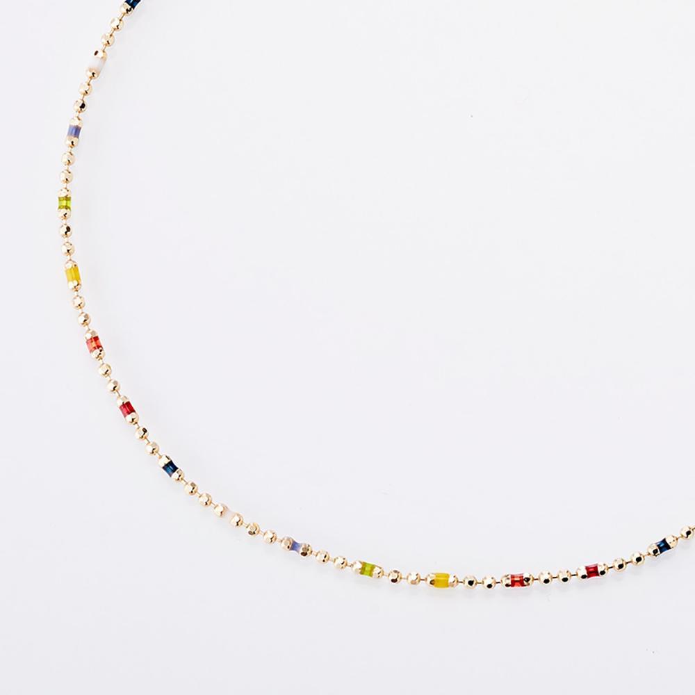 【ふるさと納税】ルミネマルチカラーブレスレット【K10YG】 サムネイル2