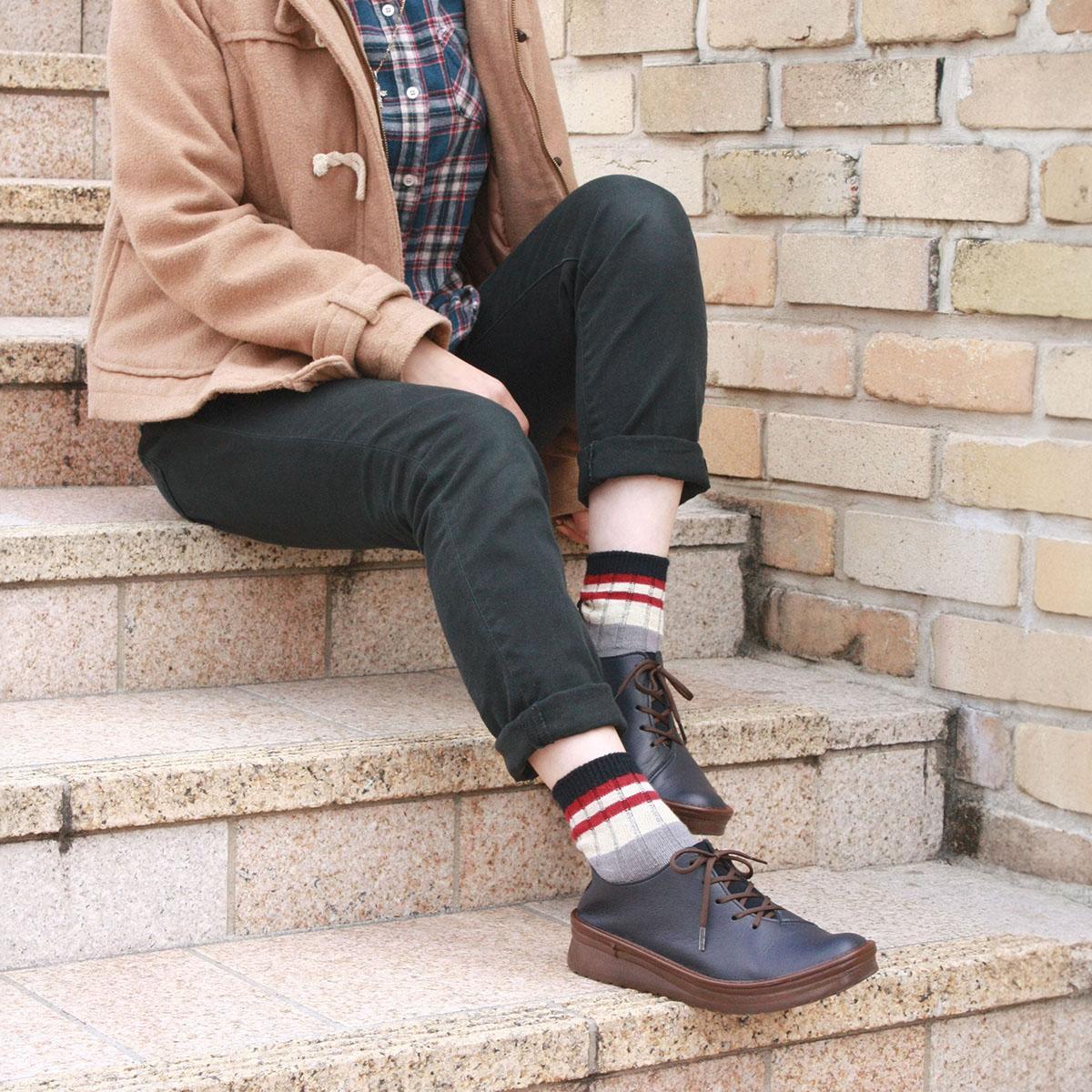 【ふるさと納税】【神戸セレクション認定】職人手作り 横幅ゆったりで快適 ナチュラルスニーカー コンフォートシューズ レースアップシューズ テニス 日本製 TENIS サムネイル3